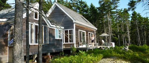 Simple Cottage and Camping Vacation Rental on the Thorofare in Vinalhaven - Sleeps: 6 (two bedrooms and loft) Price: $2,100/week Cleaning Fee: No Wi-Fi: Yes TV: No Pets:  No
